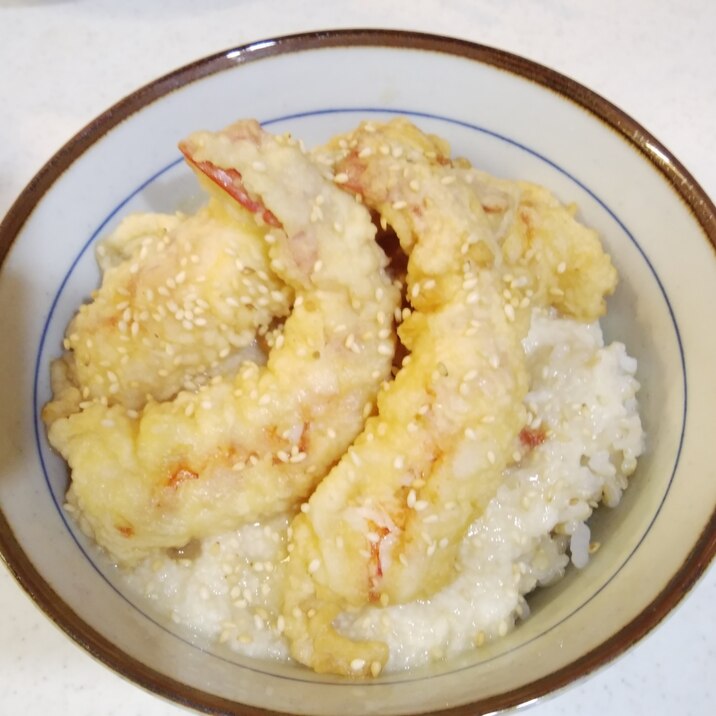 とろろ海老天丼♪